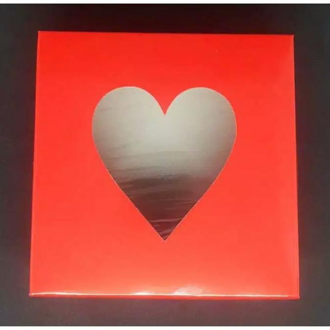 kios.lucinda - Dus Kue Cake Bolu Kotak Emas 30x30 cm / Dus kue Warna emas kaca 30cm - Merah