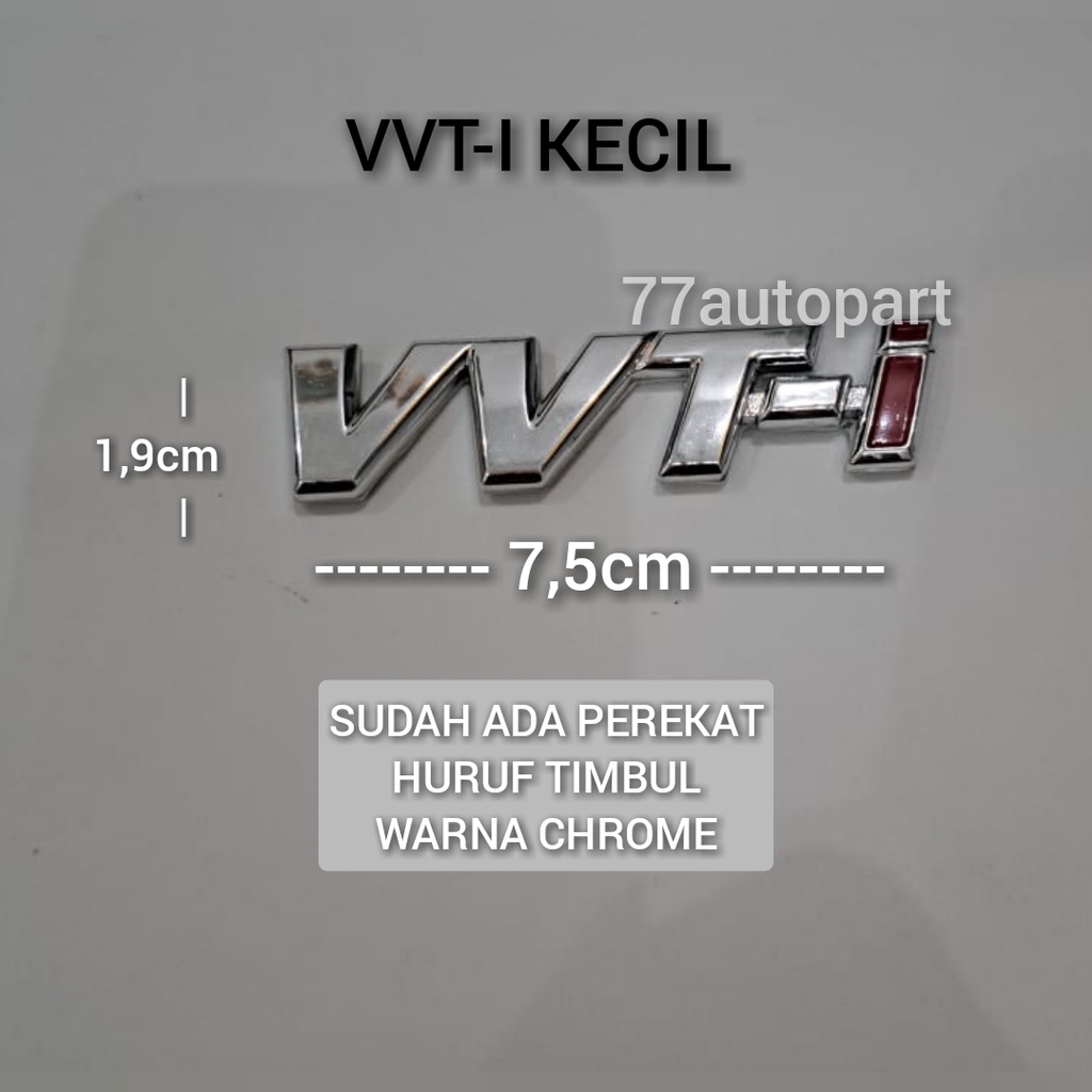 emblem logo mobil tulisan vvti kecil