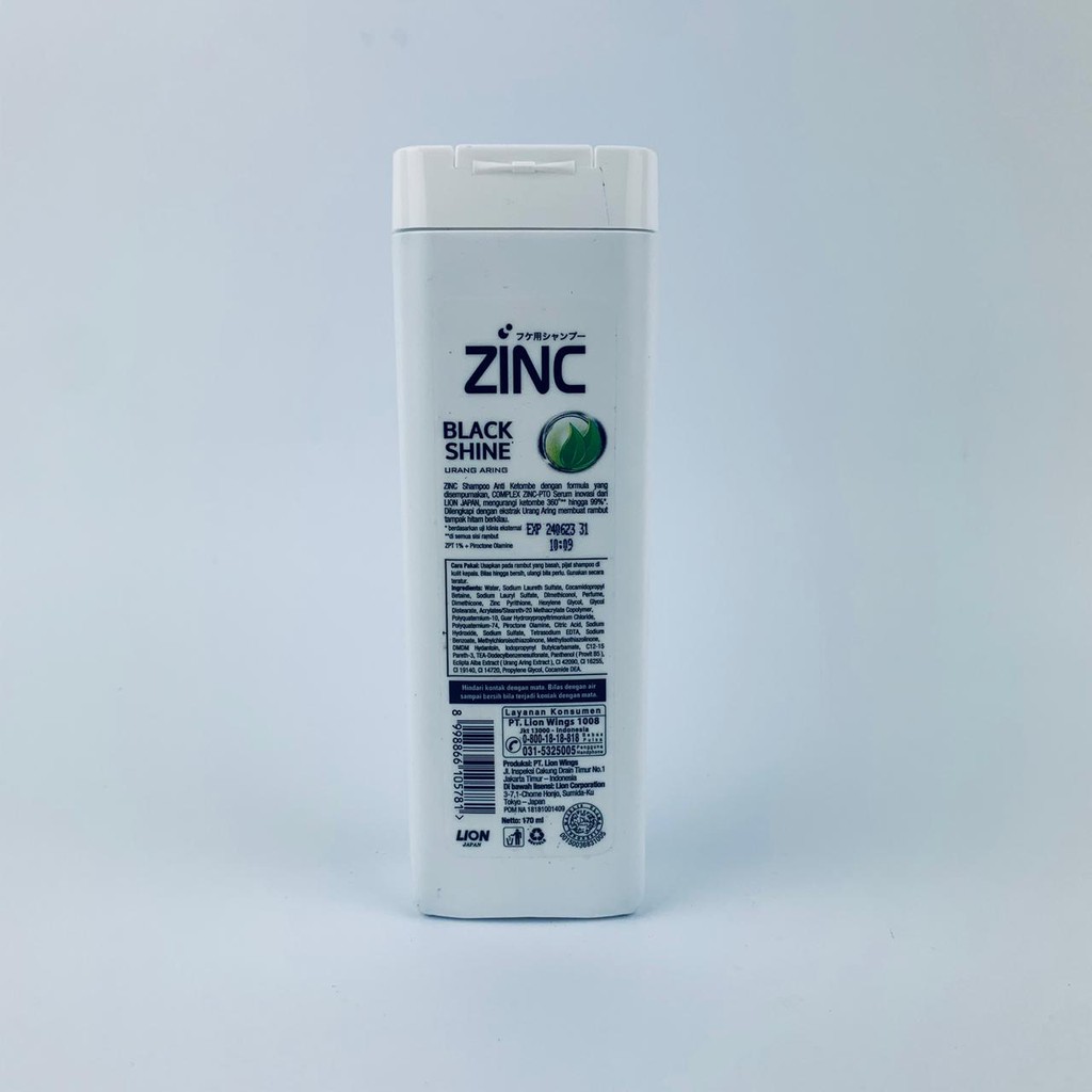 Sampo Zinc / Black Shine / Urang Aring / 170ml