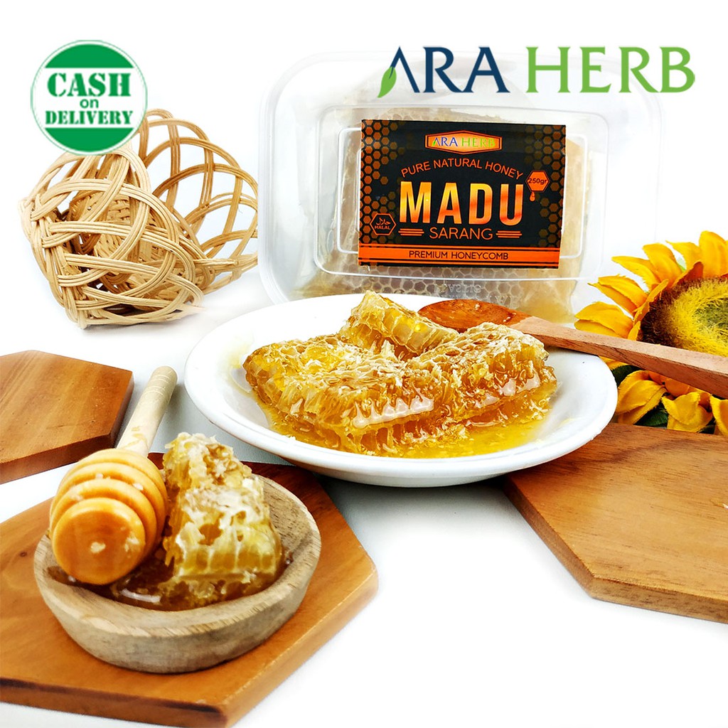 

Madu Sarang Asli Honeycomb Malifera 250Gr / Madu Sarang Lebah Asli