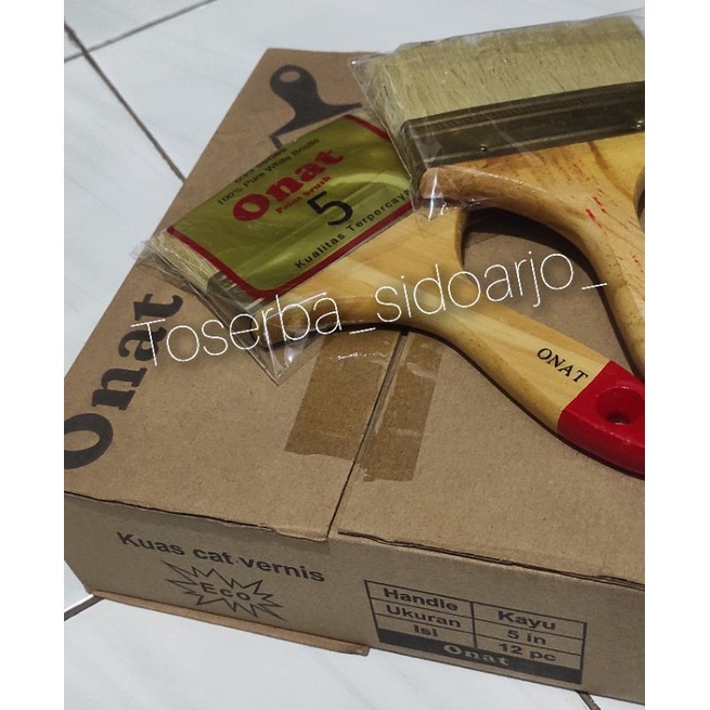 KUAS / KUAS CAT / KUAS CAT GAGANG KAYU / KUAS CAT TEMBOK / KUAS CAT VERNISH / KUAS ONAT