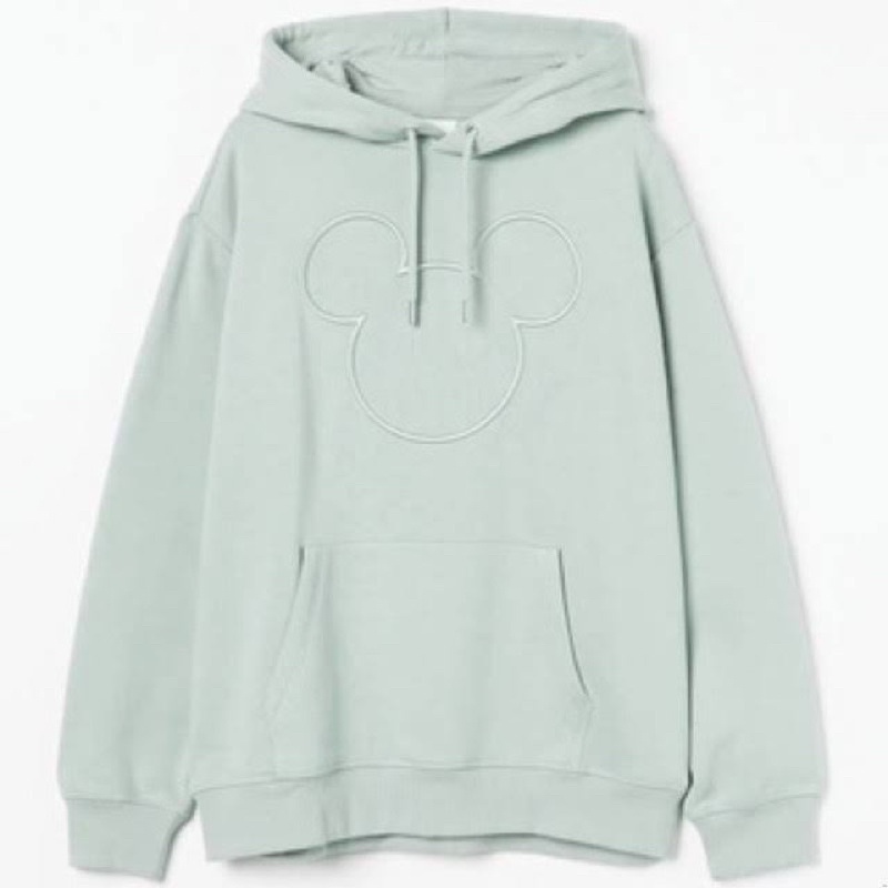 COD SALE Hoodie Jaket Pria Wanita HNM Mickey Mouse Disney Chest Bordir Pink Mint Kuning Lilac Biru Sweater H&amp;M Cowok Cewek Full Tag