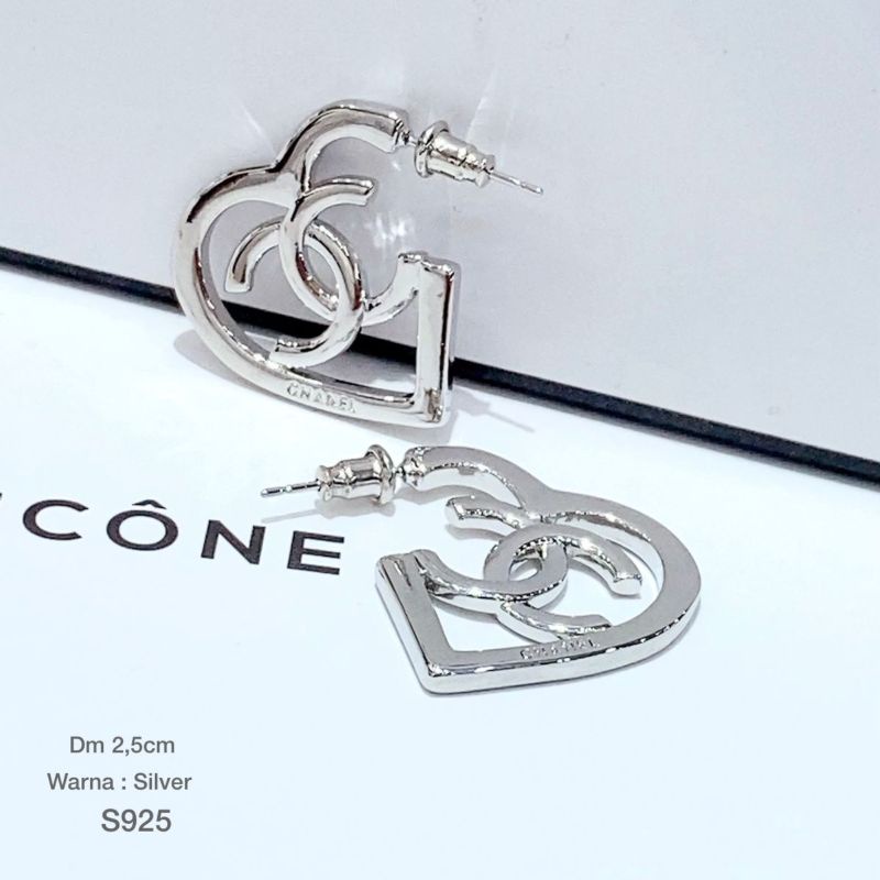 Anting Silver925 Perak Motif Channel Anti Karat anti alergi anting  Premium Quality berlian kilap N-2088