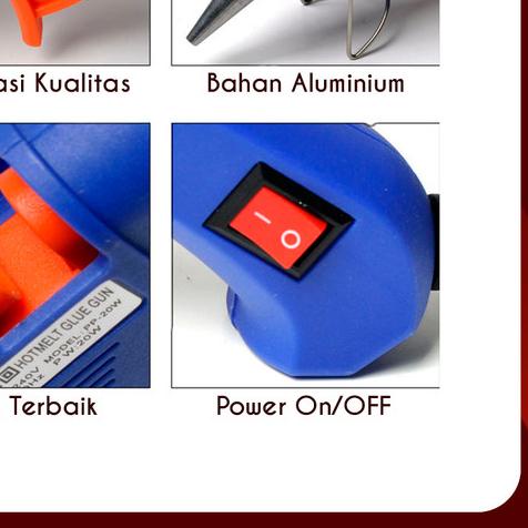 

✩ Glue Gun Alat Lem Tembak Kecil On-Off 20 Watt ✷