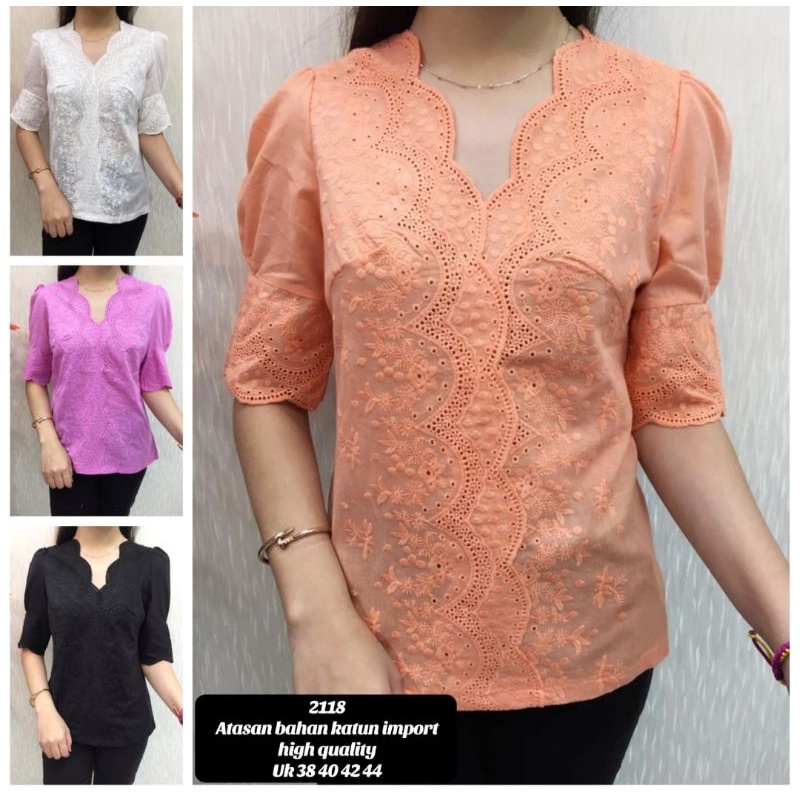 BLOUSE ATASAN WANITA MEREK CHIBI KATUN PREMIUM