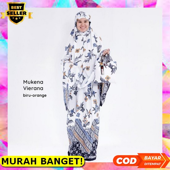 Mukena Dewasa Jumbo Murah Terbaru 2022 Bahan Rayon Premium Mukena Bali Cindai Vierana Batik Terbaru 