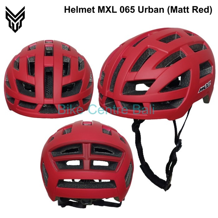 Helm Helmet Sepeda Urban MXL 065 Merah New