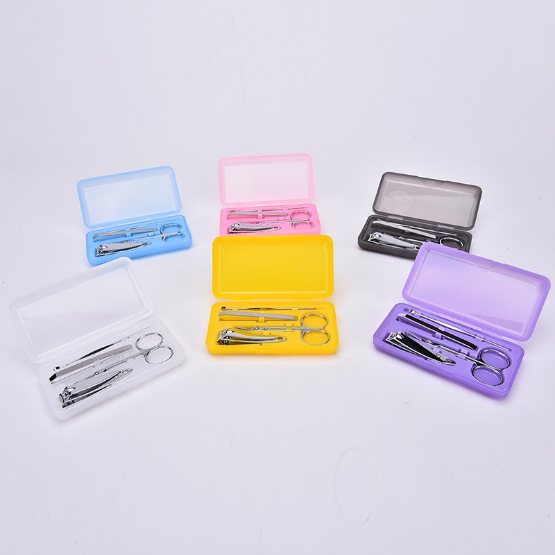 Lady 4pcs / Set Gunting Kuku + Buffer + File + Pinset + File + Kikir Kuku