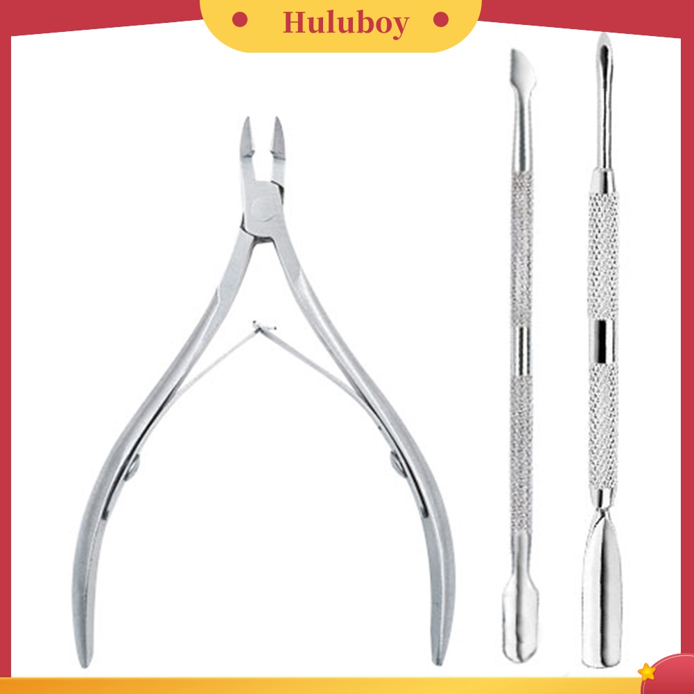 Huluboy Huluboy♡ 3pcs Gunting Kuku / Kutikula / Kulit Mati Bahan Stainless Steel