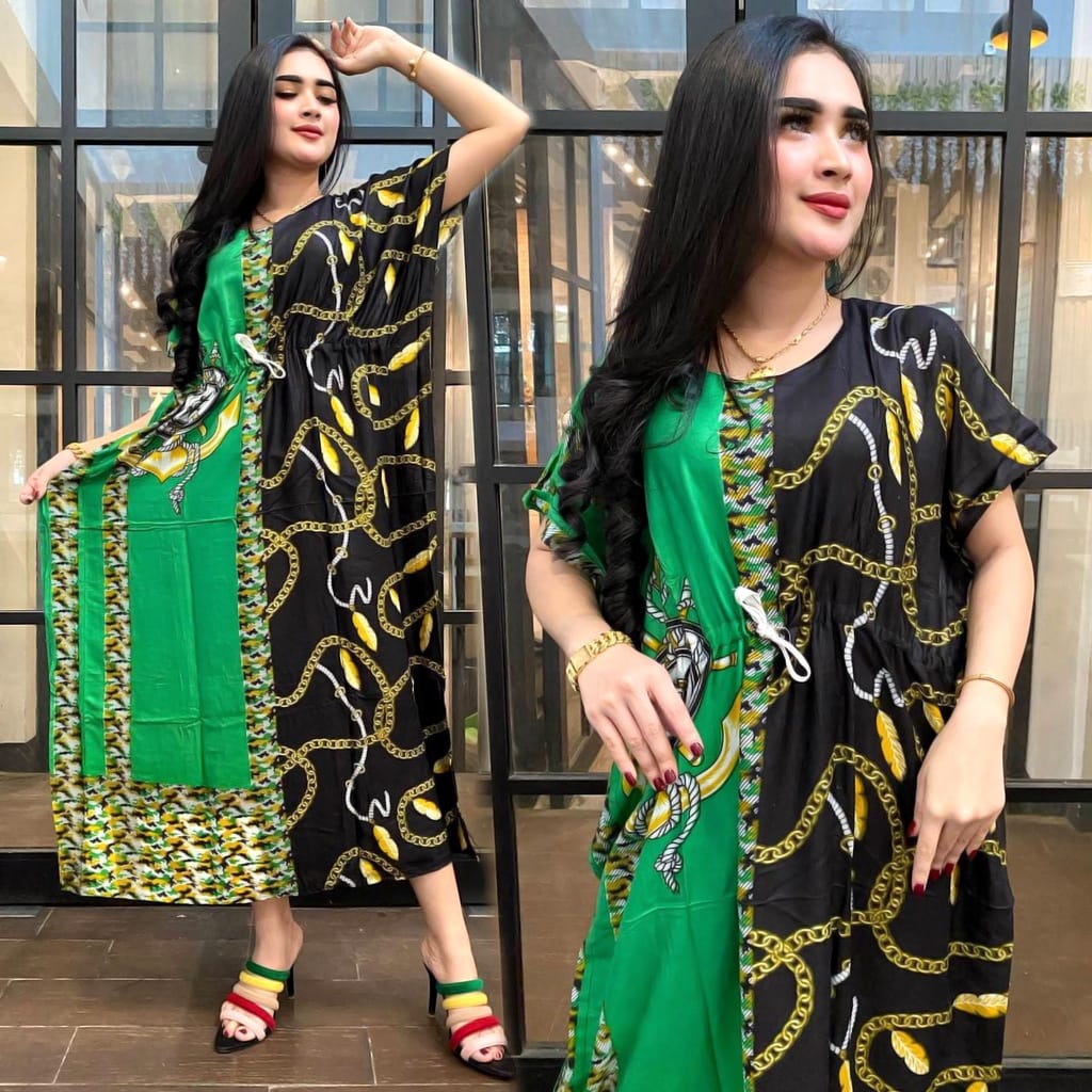 DASTER LOWO JUMBO RANTAI KALONG KELELAWAR TALI SERUT DEPAN BAJU TIDUR MURAH PAKAIAN WANITA BAHAN RAYON ADEM DIPAKAI LD 120 COD LD 130 BIG SIZE MEKAR HOME DRESS DREES DRES LOWO3