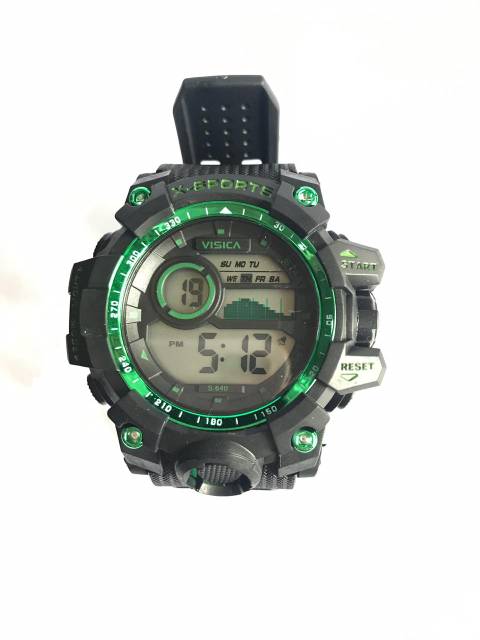 Jam tangan digital Sporty jumbo water Resist merk Visica 640