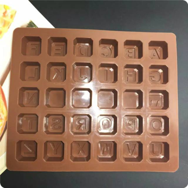 [Istana Baking] Cetakan Silikon Coklat Huruf Abjad Alfabet Silicone Mold