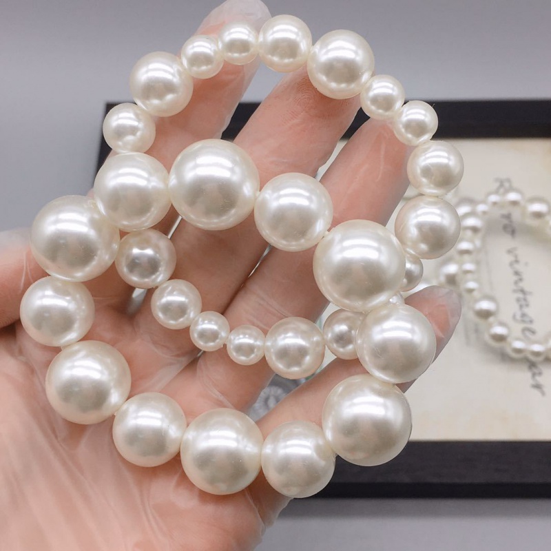 Pearl Head Rope Simple Elastic Rubber Band Hair Tie Bracelet Korea Ponytail Hair Rope