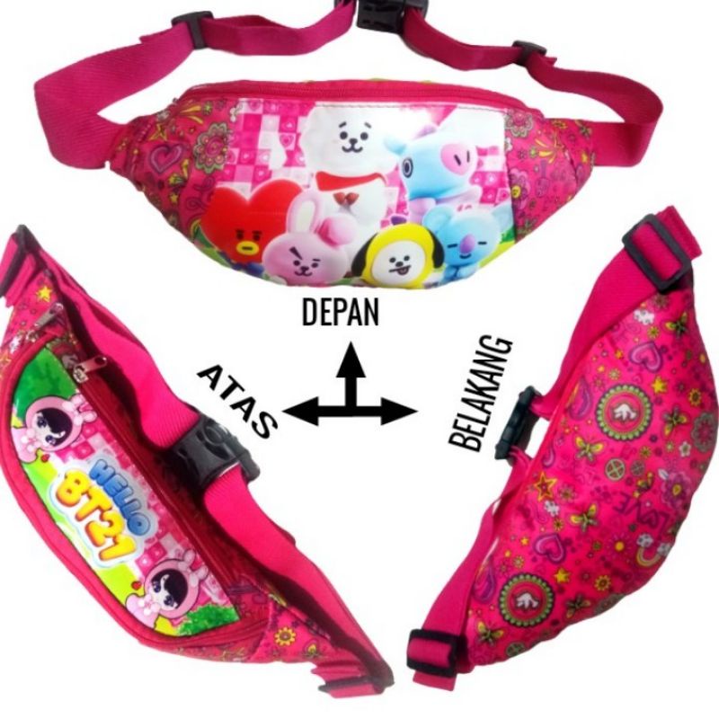 TAS BAHU ANAK KRAKTER / TAS WAISTBAG ANAK HARGA GROSIR