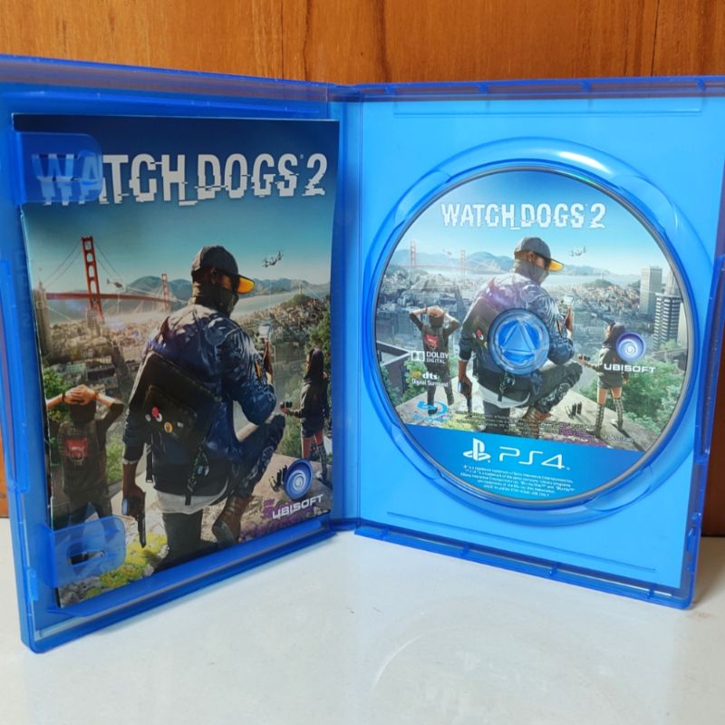 Watch Dogs 2 PS4 Kaset Watchdogs Dog II WD Watchdog Playstation PS 4 5 Kaset CD BD Game Wd2 1 legion region 3 asia reg 3 Games original ori asli ps4 ps5