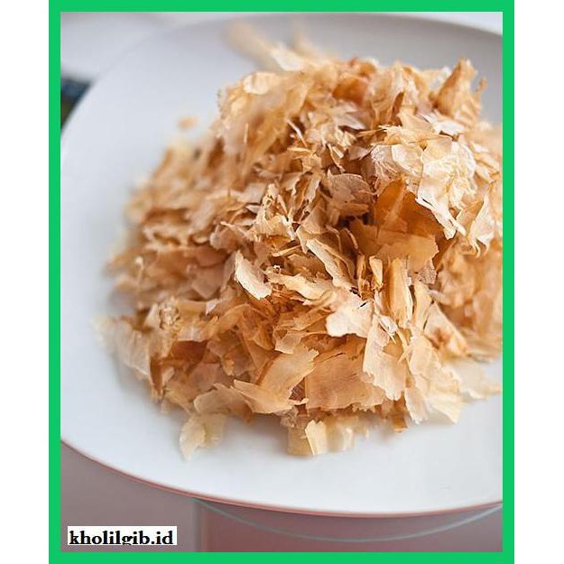 

Makanan-Kering- Katsuobushi Ikan Cakalang Asap Khas Jepang Taburan Takoyaki 200 Gram -Aneka.