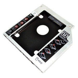 Second HDD/SSD Caddy 9.5mm SATA to SATA Hard Drive Adapter For Laptop