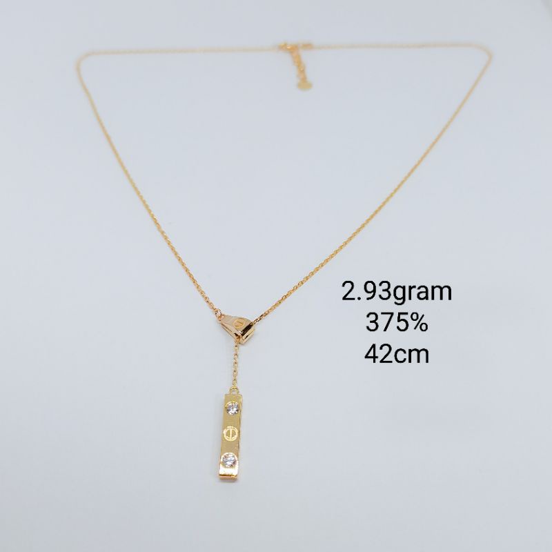 KATALOG Kalung love kadar emas 420%/9k