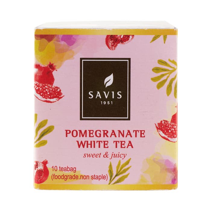 

Teh Premium Savis Pomegranate White Tea Isi 10 Teabag vnl2296