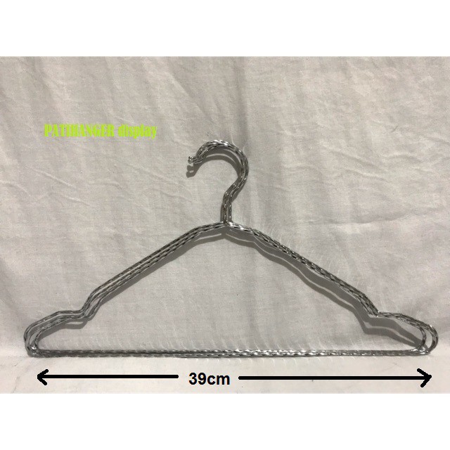 Hanger Besi Ulir Gantungan Baju Stainless Steel/Hanger Ulir Rotan Import