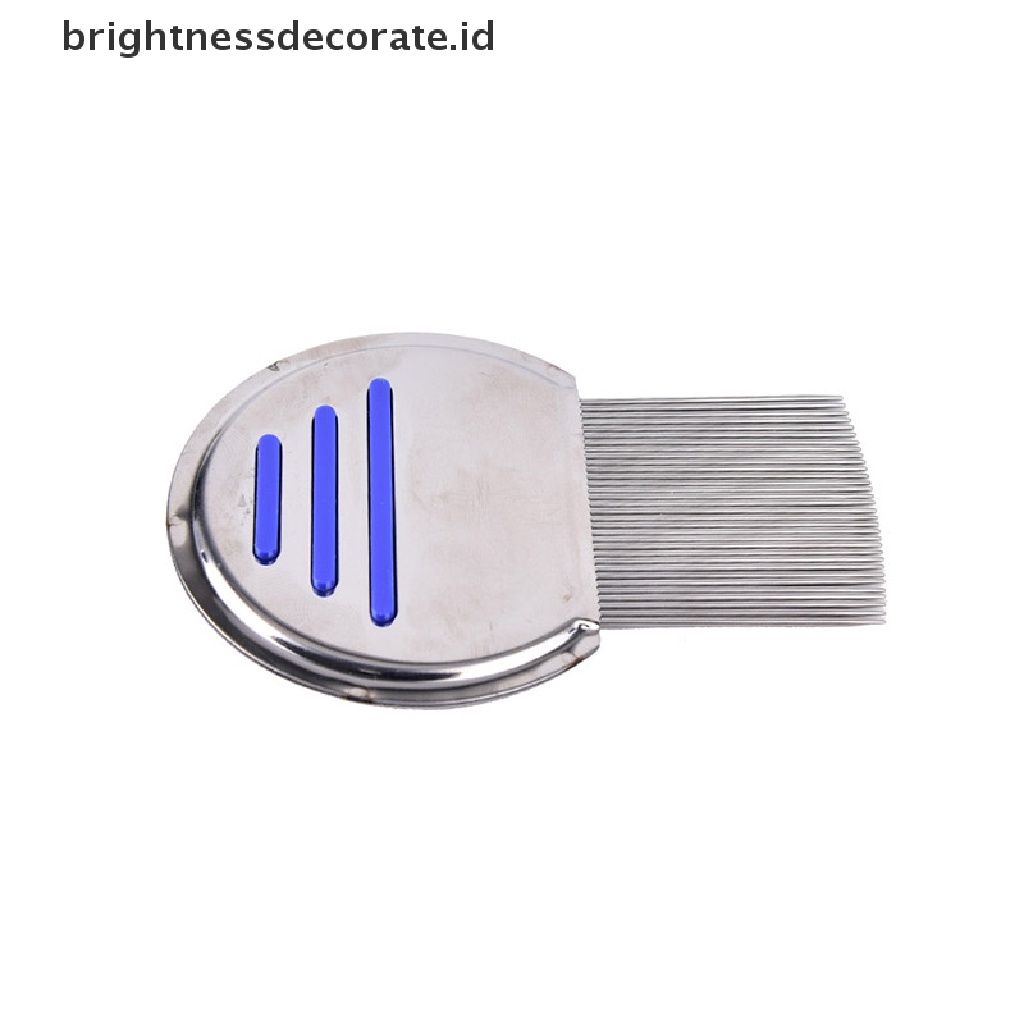 1 Pc Sisir Kutu Rambut Bahan Stainless Steel