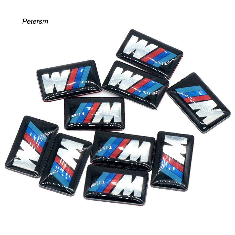 Ptsm _ S Stiker Emblem / Badge untuk Stir Mobil BMW