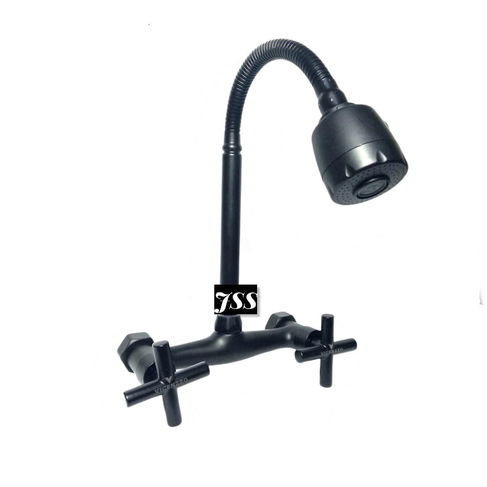 Kran Cuci Piring Kran Sink Mixer Panas Dingin Black Drad Standard 1/2 Inch