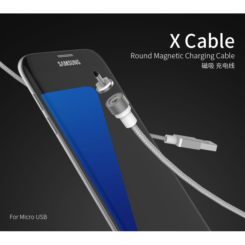 Original WSKEN X-Cable 3 in 1 (Micro USB Lightning USB Type C) - Circular Round Magnetic Charging