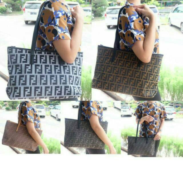 Fendi Canvas Tote Bag 9385