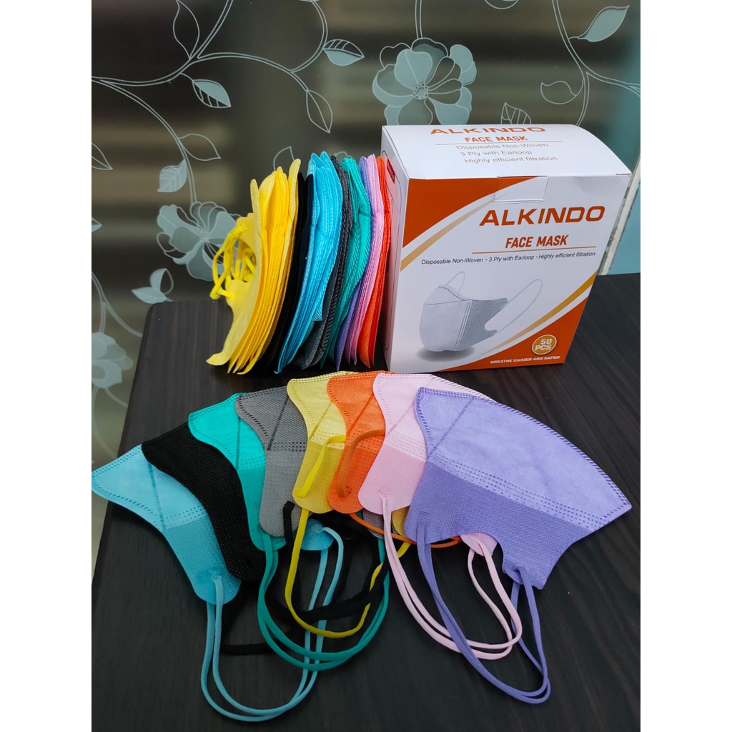 Masker Duckbill Alkindo 4Ply per box isi 50 pcs