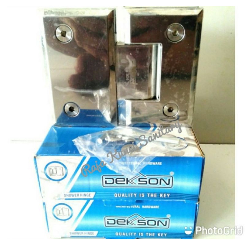 Shower Hinge Dekson/DekksolSH 5303 (GG) PSS/Engsel Kaca Ke Kaca 180 ,Derajat