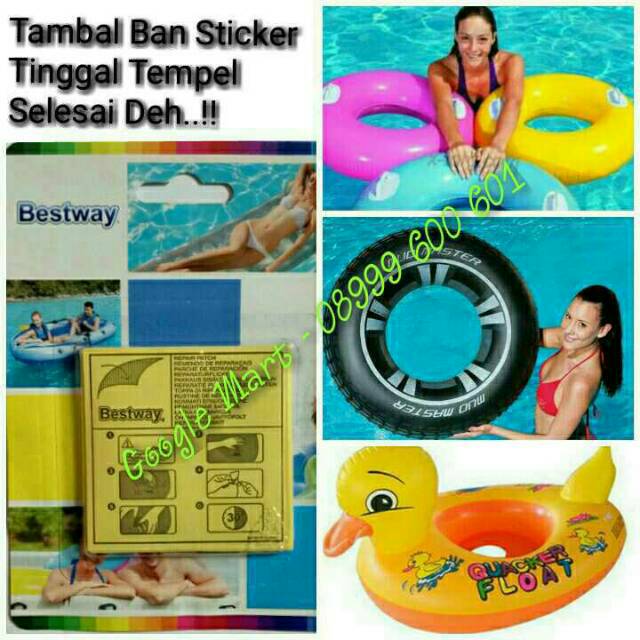 Lem Bestway - Repair Kit - Lem Ban Renang - Sticker Tambal Ban Renang