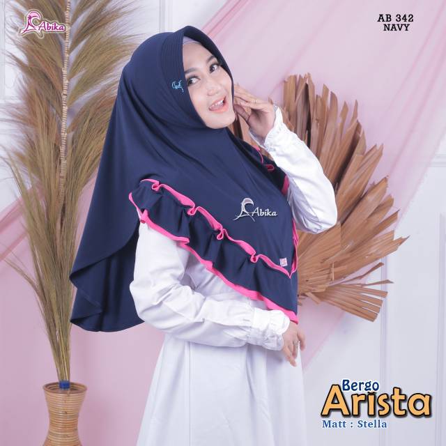 Readystok Khimar Arista Hijab Abika Ainun Miulan Agen Resseller grosir bagus cantik bermerek