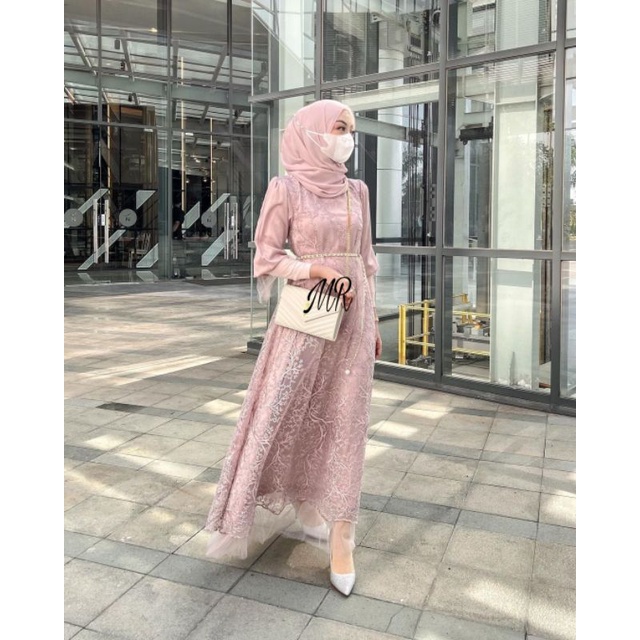 MAXY ZEFANYA MUTIARA, TILE FURING, GAMIS HIJAB MUSLIM, MAXY DRESS