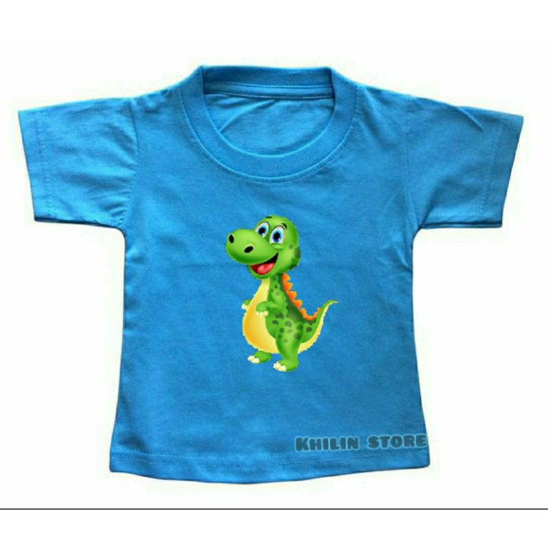 Kaos Dino1 anak usia 2-10th cwe cwo distro baju anak cwe cwo katun premium Kaos anak anak lengan pendek cwe cwo