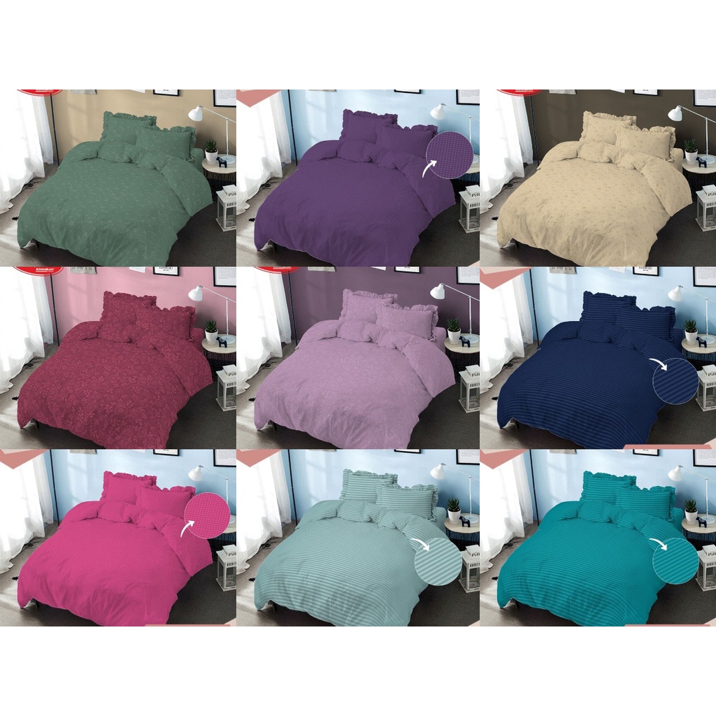 KINTAKUN D'luxe EMBOS BEDCOVER POLOS RUMBAI QUEEN 160X200 / 150X200 / 140X200