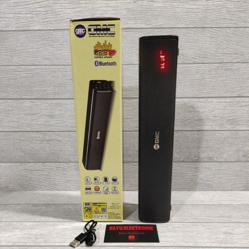 Speaker Bluetooth GMC 881B 25W RMS Radio USB Super Bass /Musik Box Bluetooth Full Bass /Salon Aktif