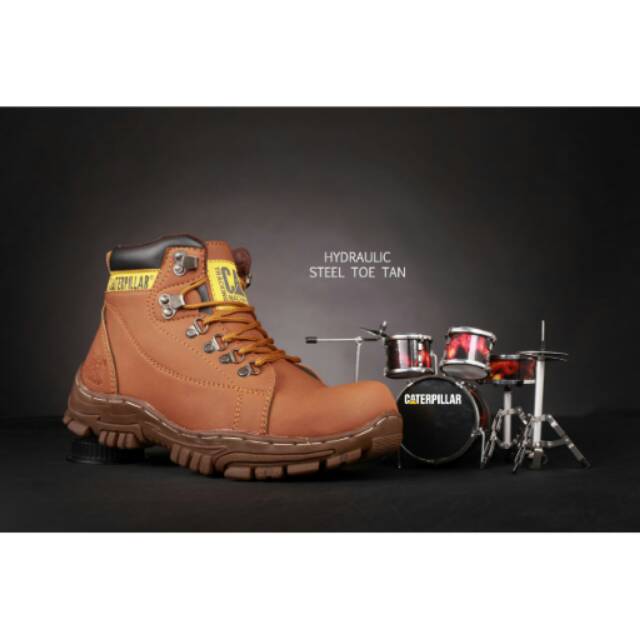 Caterpillar ll Caterpillar Hydraulic Steel Toe ll safety shoes ll safety ll Caterpillar cowok ll sep