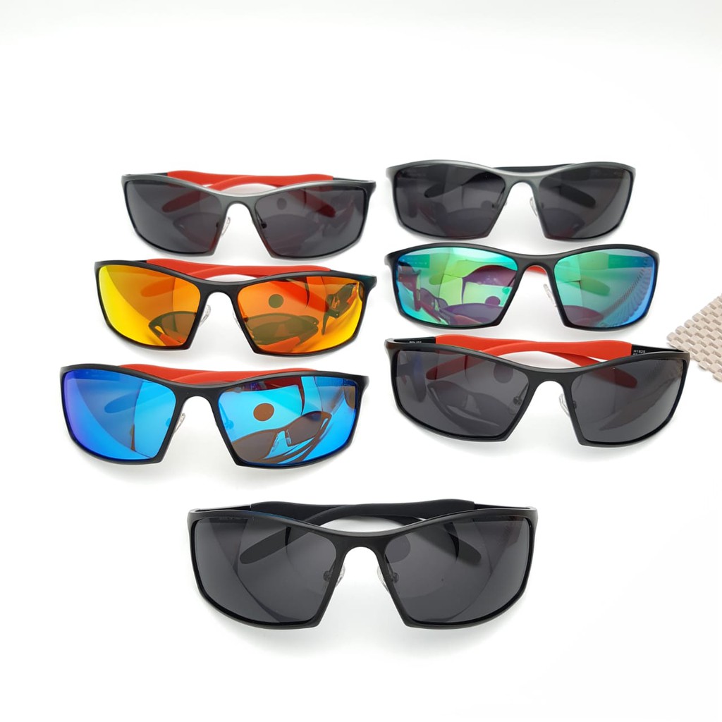 Sunglass Kacamata Sepeda Pria Police A1825 Lensa Anti UV