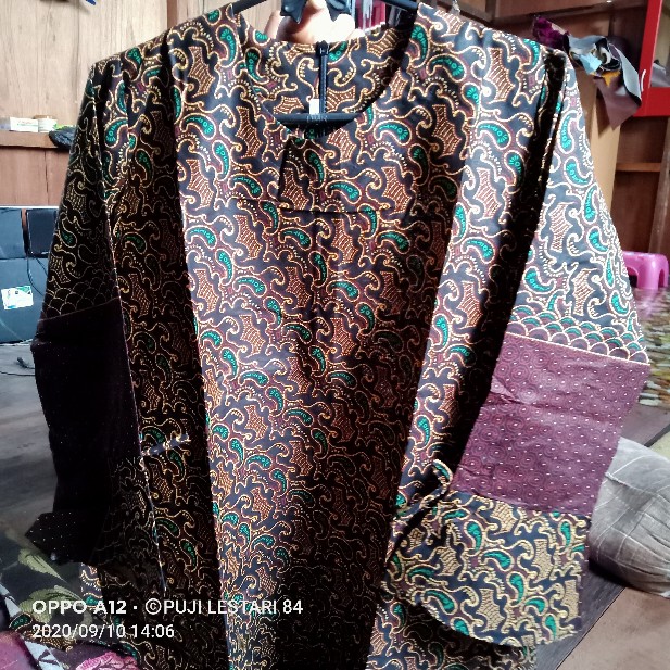 Batik Dolby Dolbi Dobby Doby Tenun Sutra Tulis Katun Atbm Baron Atasan Batik Wanita Sogan Srg308