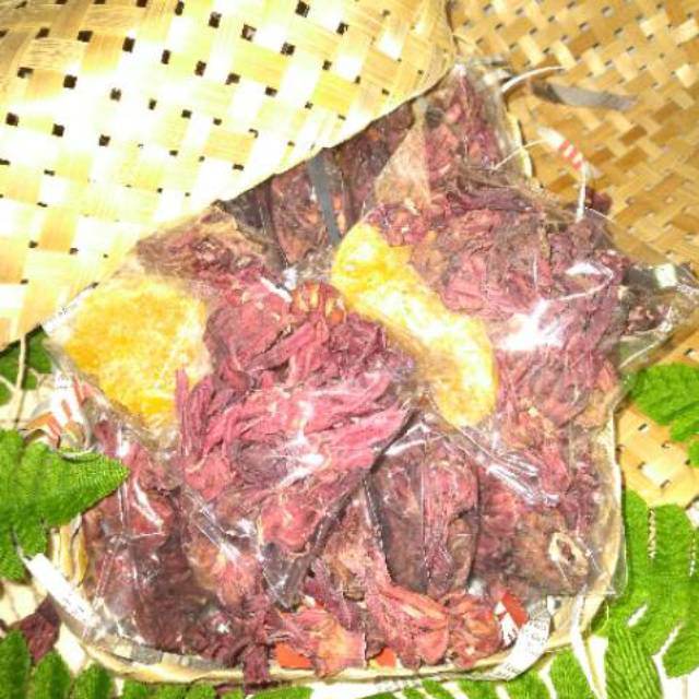 

Rosela siap seduh dengan Gulabatu