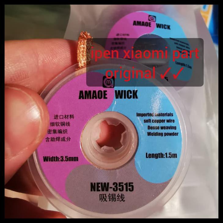 GRATIS ONGKIR AMAOE SOLDER WICK 3.5MM ORIGINAL GOOTWICK PEMBERSIH SOLDER 3515 !