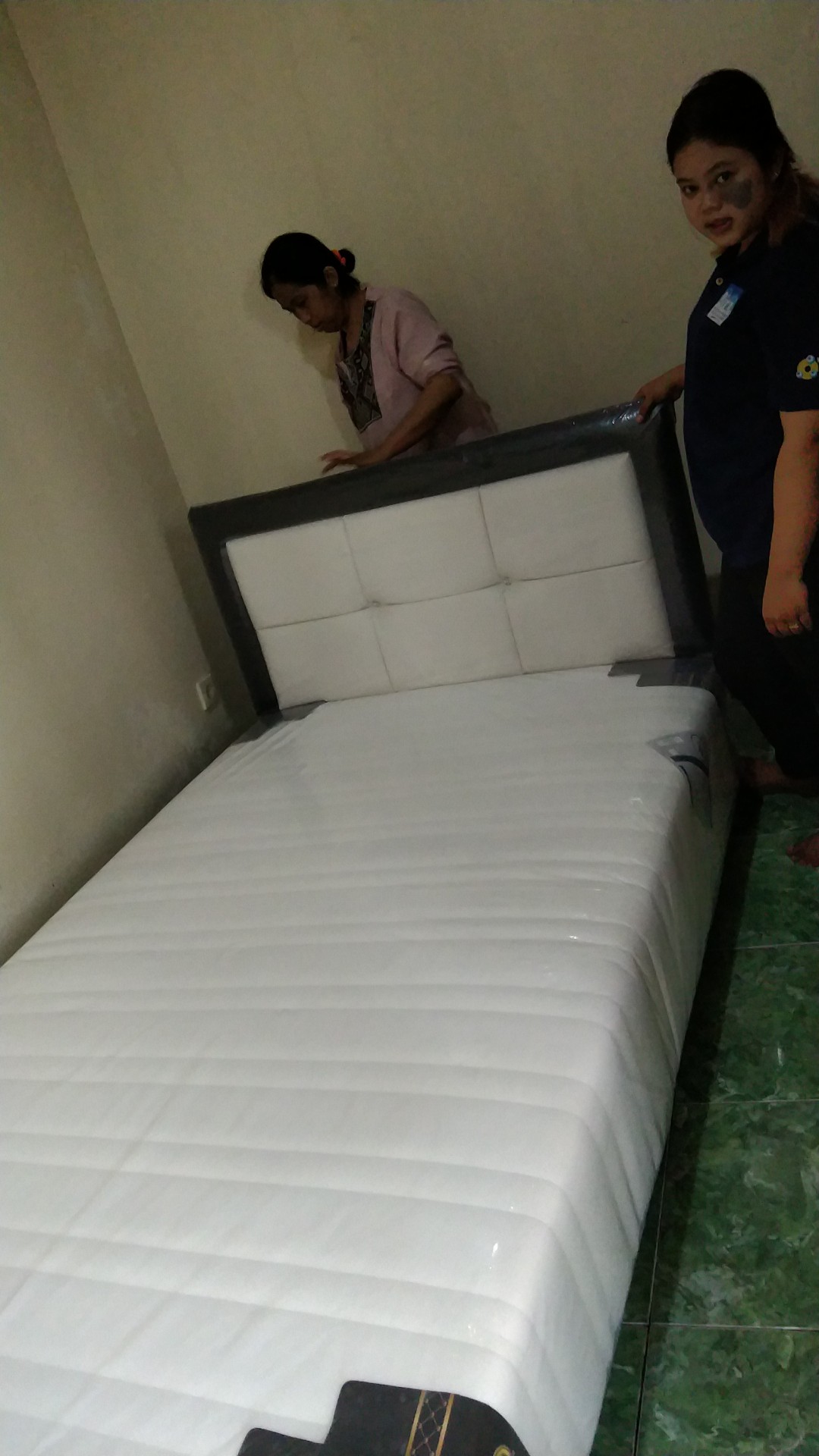 Best Furniture Winchester 120x200 Multibed Springbed Kasur Fullset Anti Allergic - Putih Uk120x200