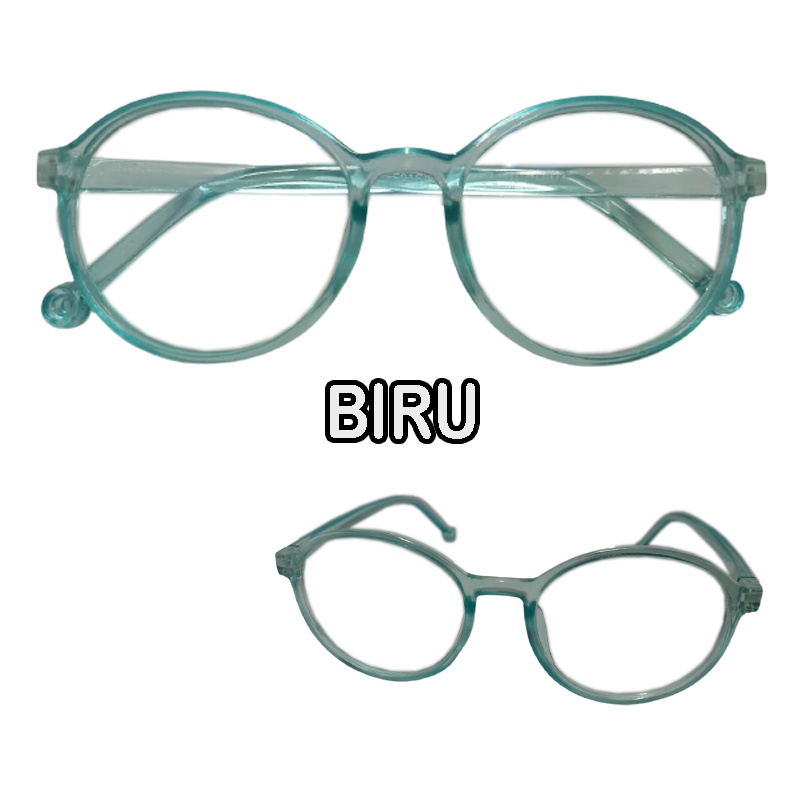 NEW FASHION Kacamata Anti Radiasi Blueray Dewasa Frame OVAL Bulat Kacamata Normal Transparan Anti Sinar Biru Komputer Hp Kacamata Gaya Wanita dan Pria Unisex Kacamata Komputer Kacamata Baca Fashion Terkini Eyeglasses TERMURAH