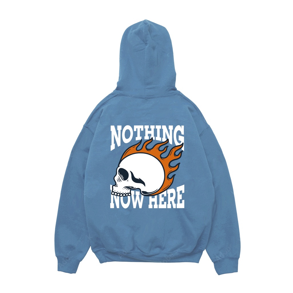 Hoodie Pria Nothing Now Here Sweater Pria Fleece Size M - XXL