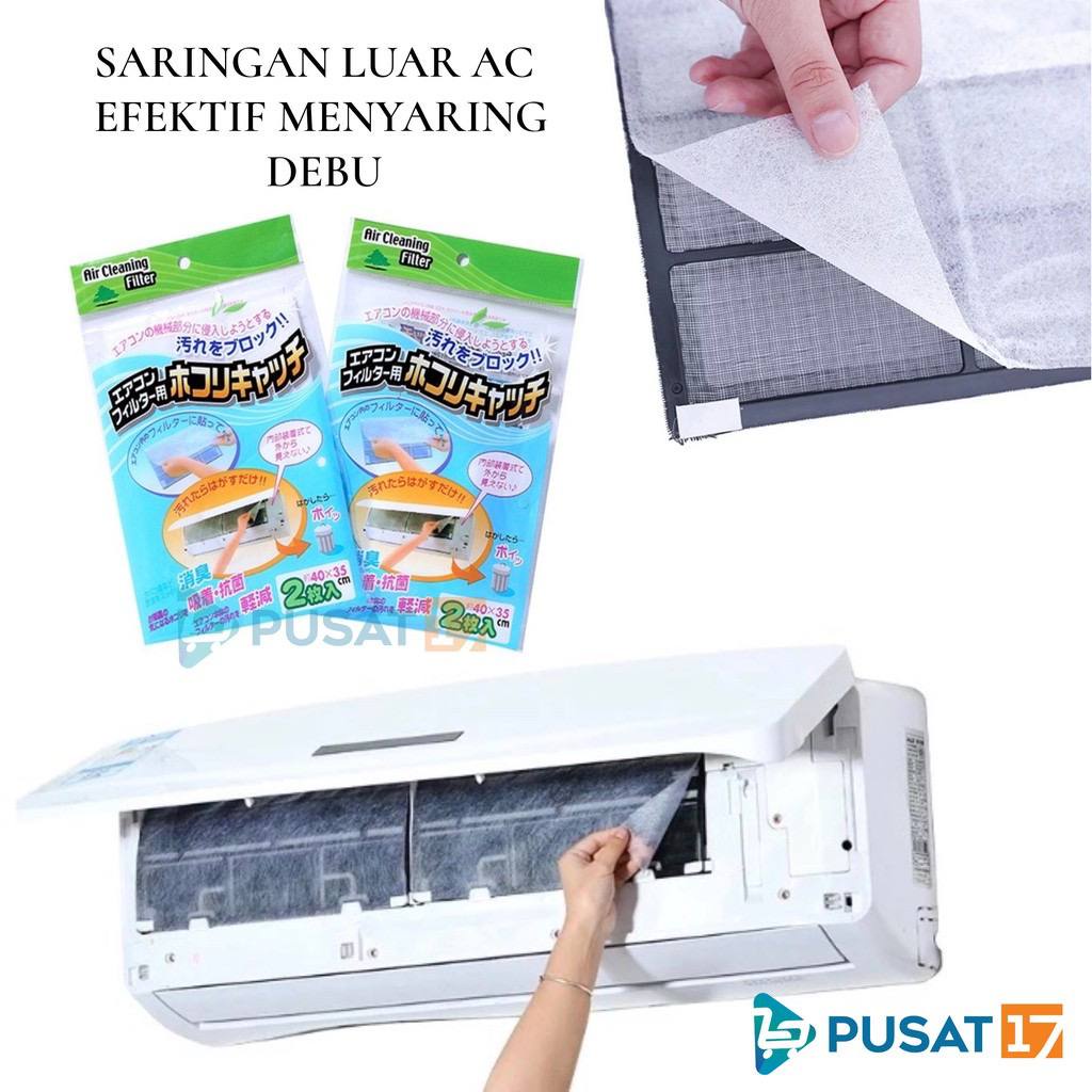 TGM  - 2 pcs Kertas Filter Pelindung AC Anti Debu FILTER AIR CONDITIONAL 1/2-2PK / SARINGAN AC / FILTER TAMBAHAN AC SPLIT / ANTI DEBU