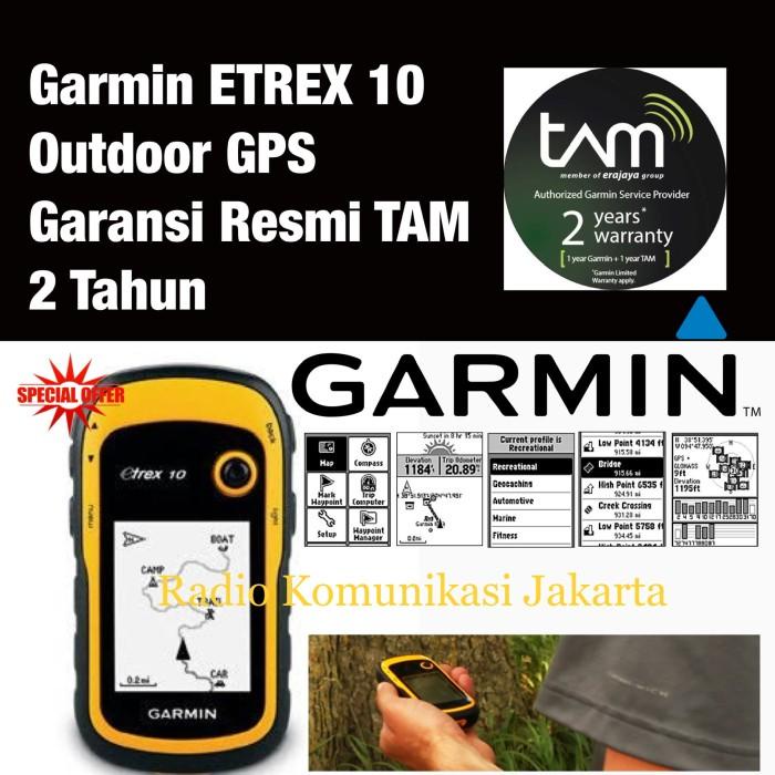 Deportivo/ Gps Garmin Etrex10 Etrex 10 Etrex-10 Peta+Map Garansi Tam 2Tahun Murah