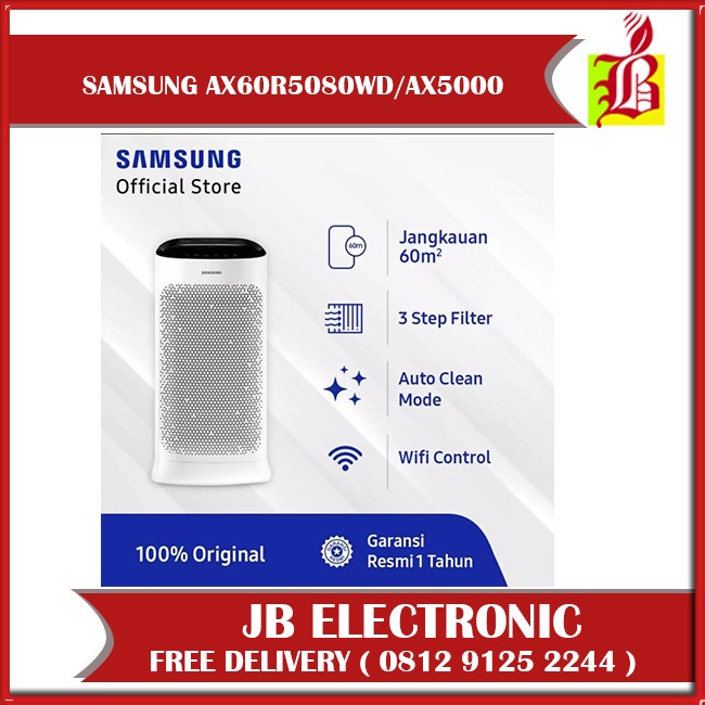 Ready - Samsung Air Purifier Ax60R5080Wd Ax5000 Air Purifier Samsung 60M2