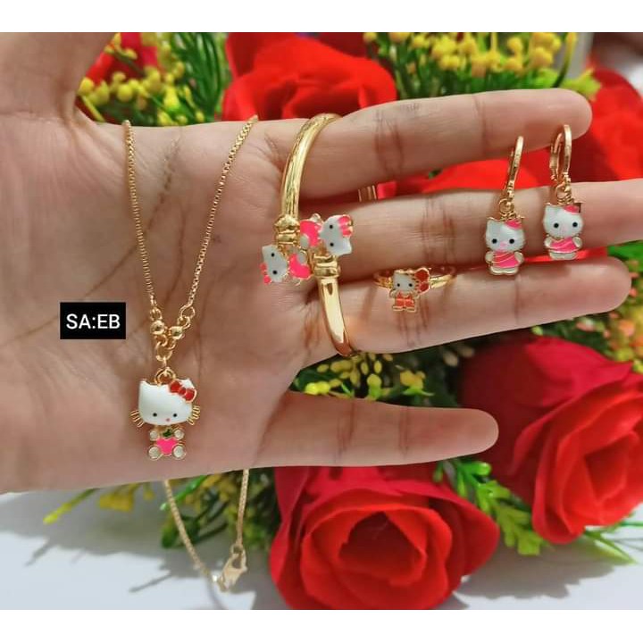 Set anak TITANIUM  Karakter Motif HK Perhiasan Anak limited edition (COD)
