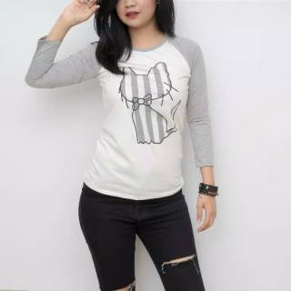 Kaos Lengan Panjang Putih Abu Abu T Shirt Shopee Indonesia Kaos Lengan Panjang Putih Abu Abu T Shirt Shopee Indonesia